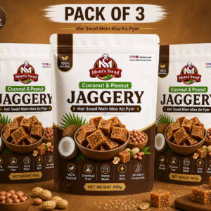 Moms Swad Coconut and Peanut Jaggery ( Pack of 3 )